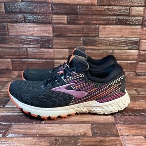 BROOKS WOMEN ADRENALINE GTS 19 BLACK/PURPLE/CORAL